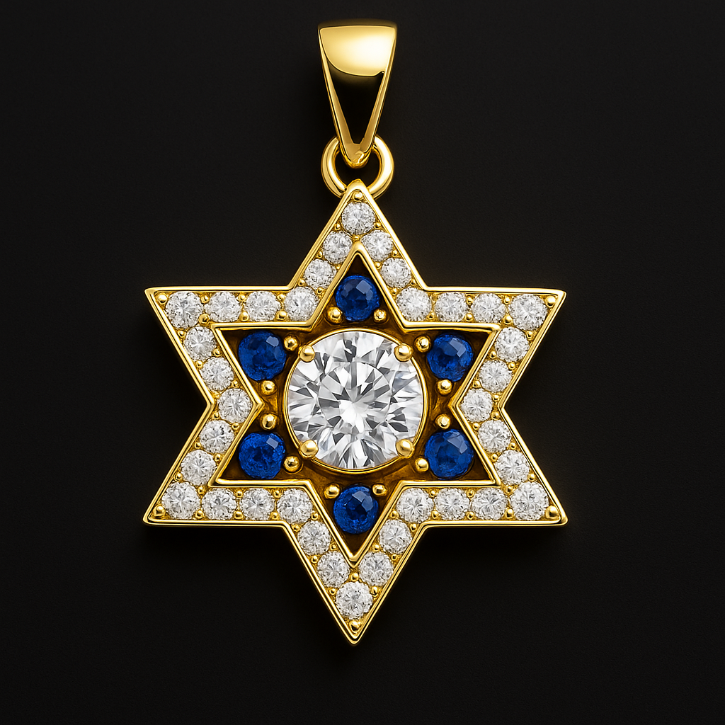 תליון מגן דוד עיצוב ייחודי