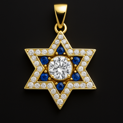 תליון מגן דוד עיצוב ייחודי